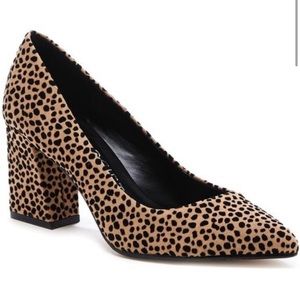 Sole Society Cheetah Print Pointed Toe Heels